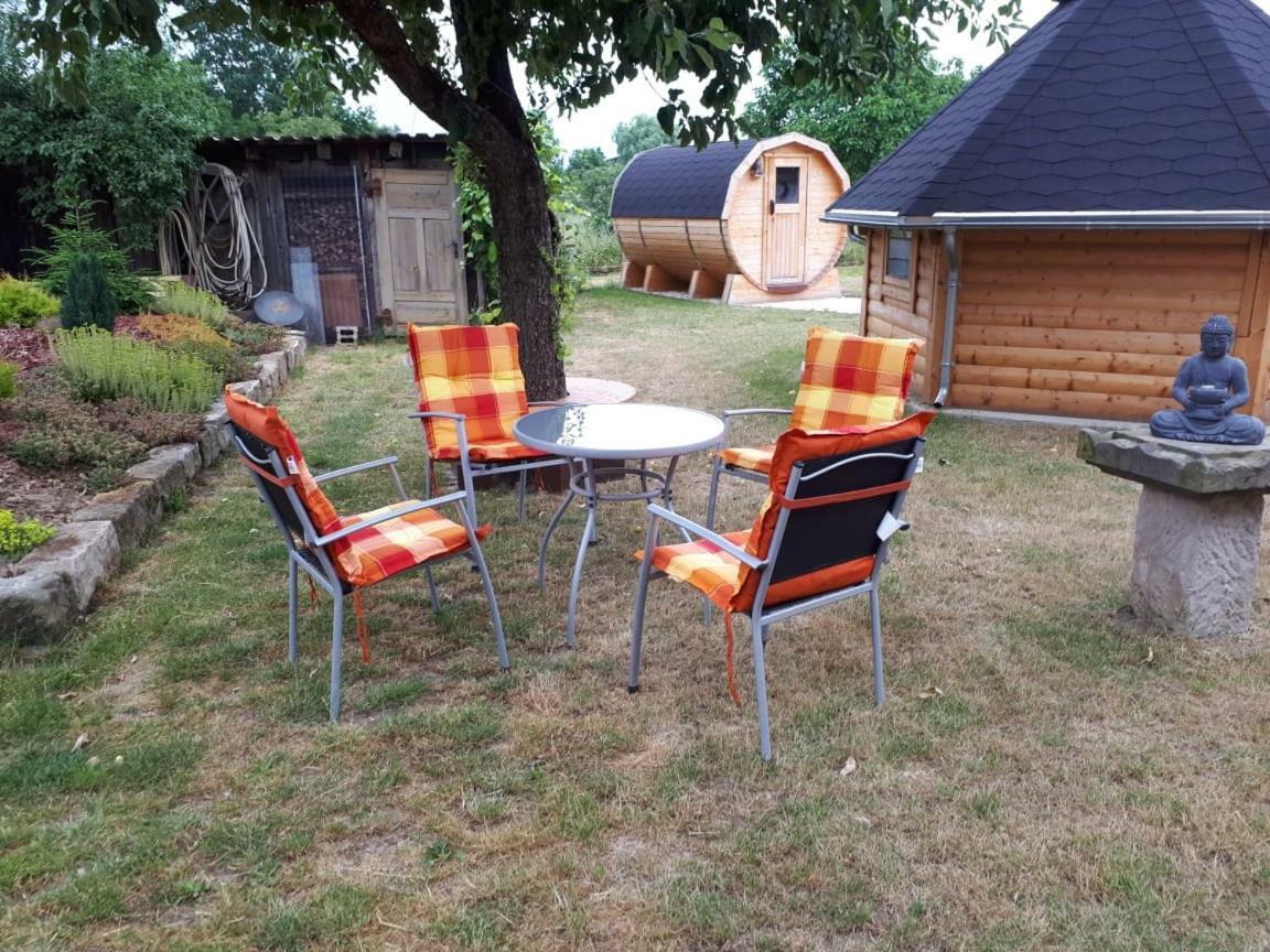 Ferienwohnung Gaensebluemchen Wartenburg Esterno foto